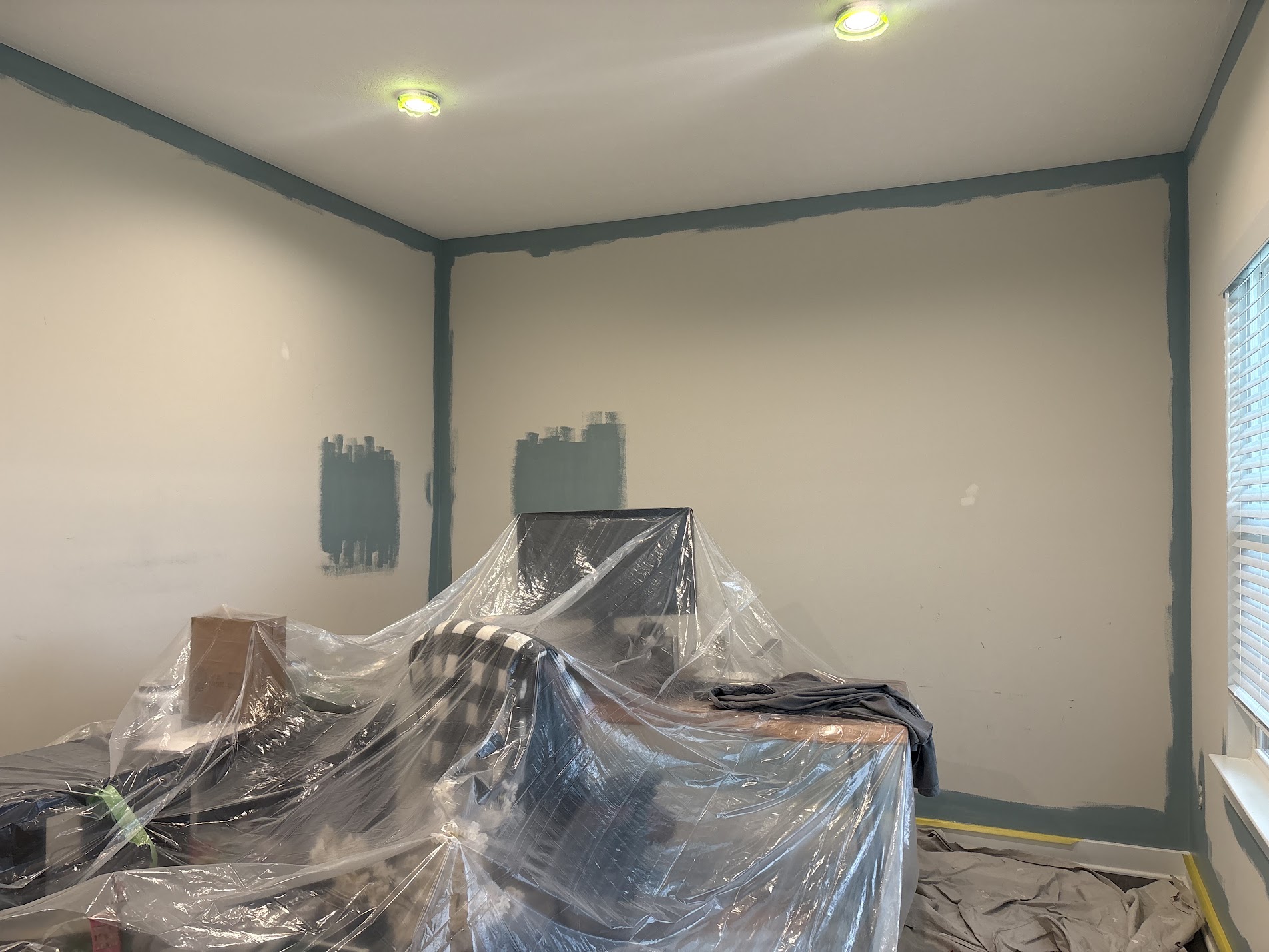 Entry room before painting